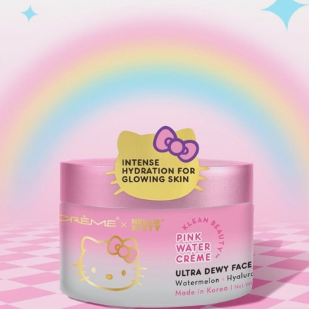The crème shop Hello Kitty Pink Water CREME ultra dewy face cream watermelon